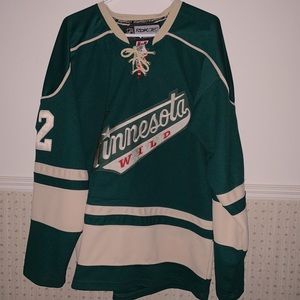 Cal Clutterbuck Minnesota Wild Reebok Home Jersey